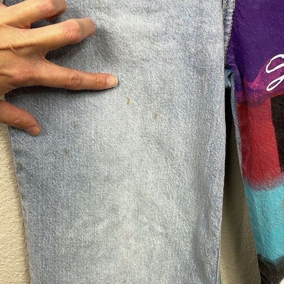 Universal Thread DIY Taylor Swift Eras Tour High Rise Wide Leg Jeans Sz 00 - Picture 7 of 15